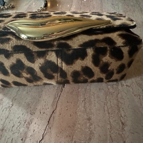 DVF Genuine Cowhide  Leather Mini Lip Bag Animal Removable Chain Shoulderstrap - Picture 5 of 16